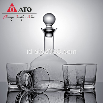 Grosir Kaca Glass Wine Decanter Container &amp; Glass Cup